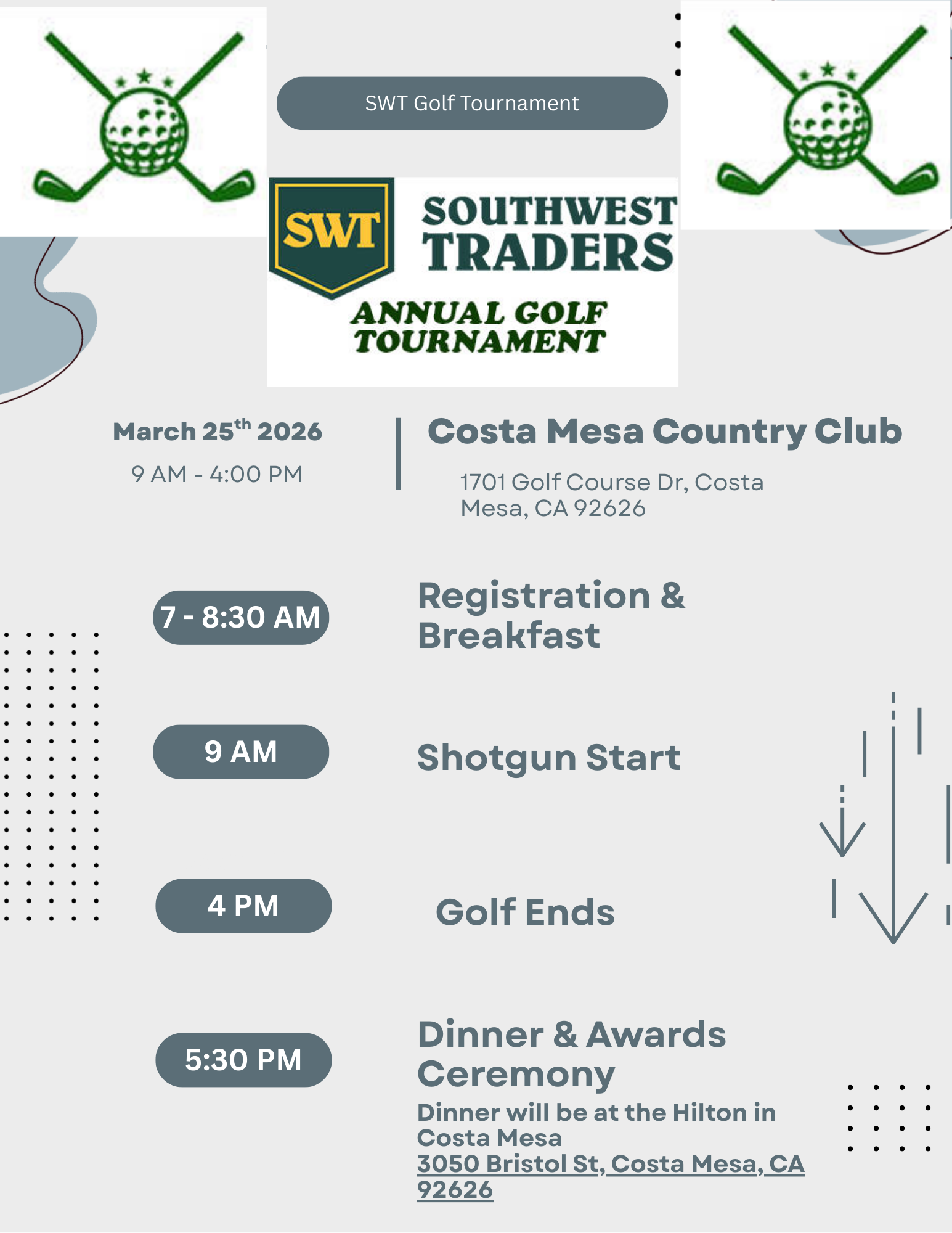 Golf Flyer Agenda 2026